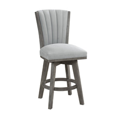 Corvallis Gray Swivel Counter Height Chair (Set of 2) - Ornate Home