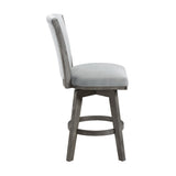 Corvallis Gray Swivel Counter Height Chair (Set of 2) - Ornate Home