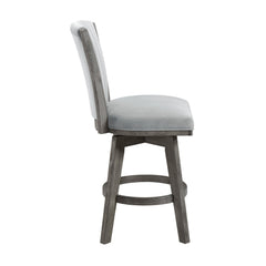 Corvallis Gray Swivel Counter Height Chair (Set of 2) - Ornate Home