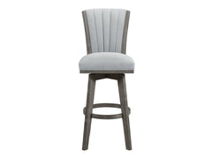 Corvallis Gray Swivel Pub Height Chair - Ornate Home