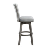 Corvallis Gray Swivel Pub Height Chair - Ornate Home