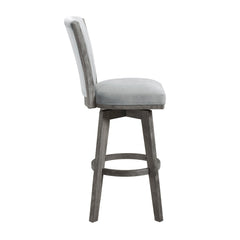 Corvallis Gray Swivel Pub Height Chair - Ornate Home