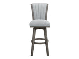 Corvallis Gray Swivel Pub Height Chair (Set of 2) - Ornate Home
