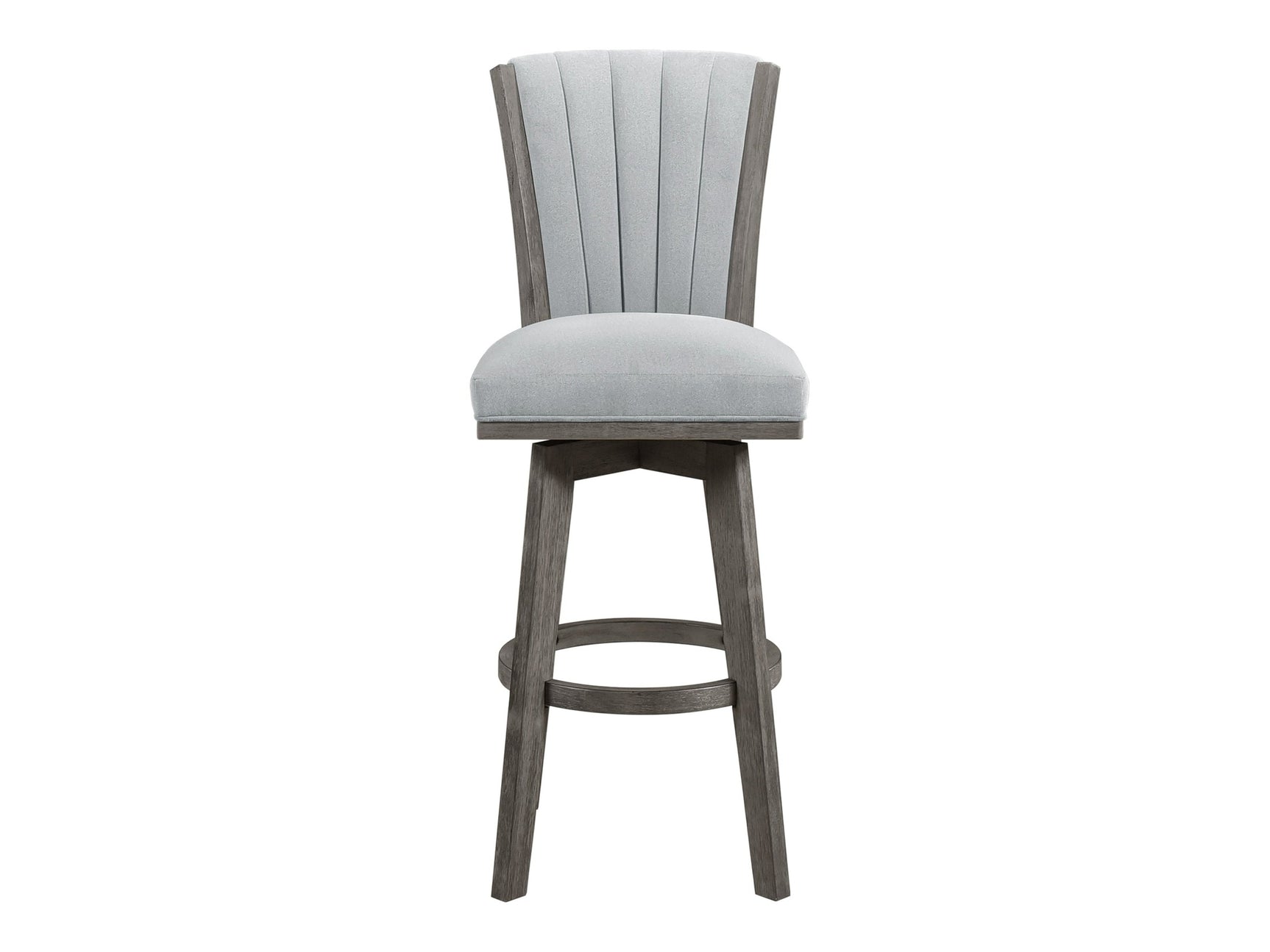 Corvallis Gray Swivel Pub Height Chair (Set of 2) - Ornate Home