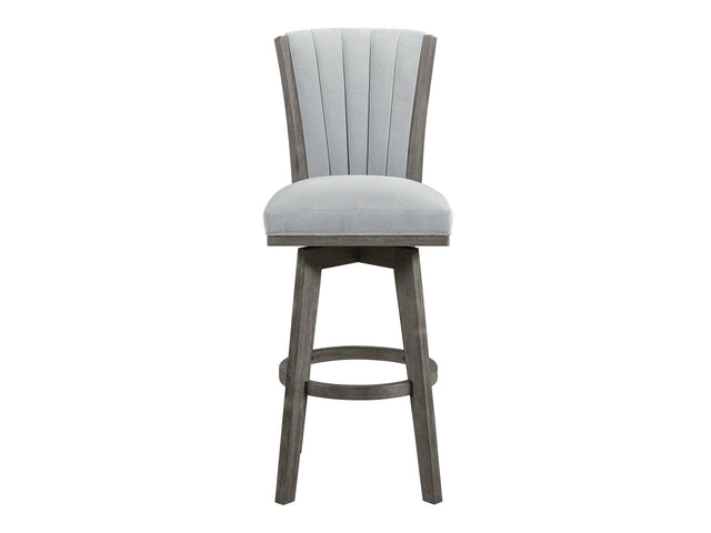 Corvallis Gray Swivel Pub Height Chair (Set of 2) - Ornate Home