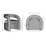 Corvette Dining Chair in Dove - Ornate Home