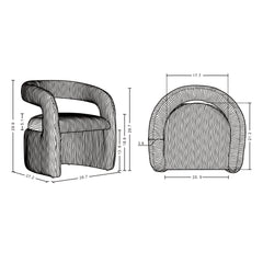 Corvette Dining Chair in Dove - Ornate Home