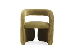 Corvette Dining Chair in Olive Green - Ornate Home