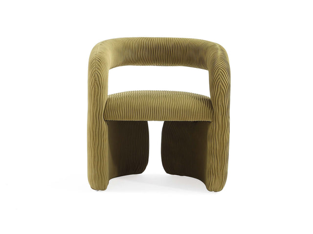 Corvette Dining Chair in Olive Green - Ornate Home