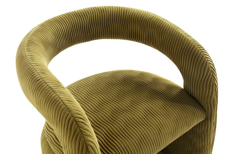 Corvette Dining Chair in Olive Green - Ornate Home