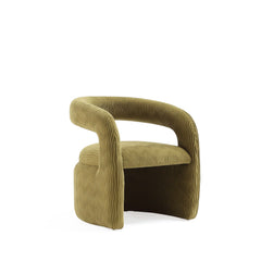 Corvette Dining Chair in Olive Green - Ornate Home