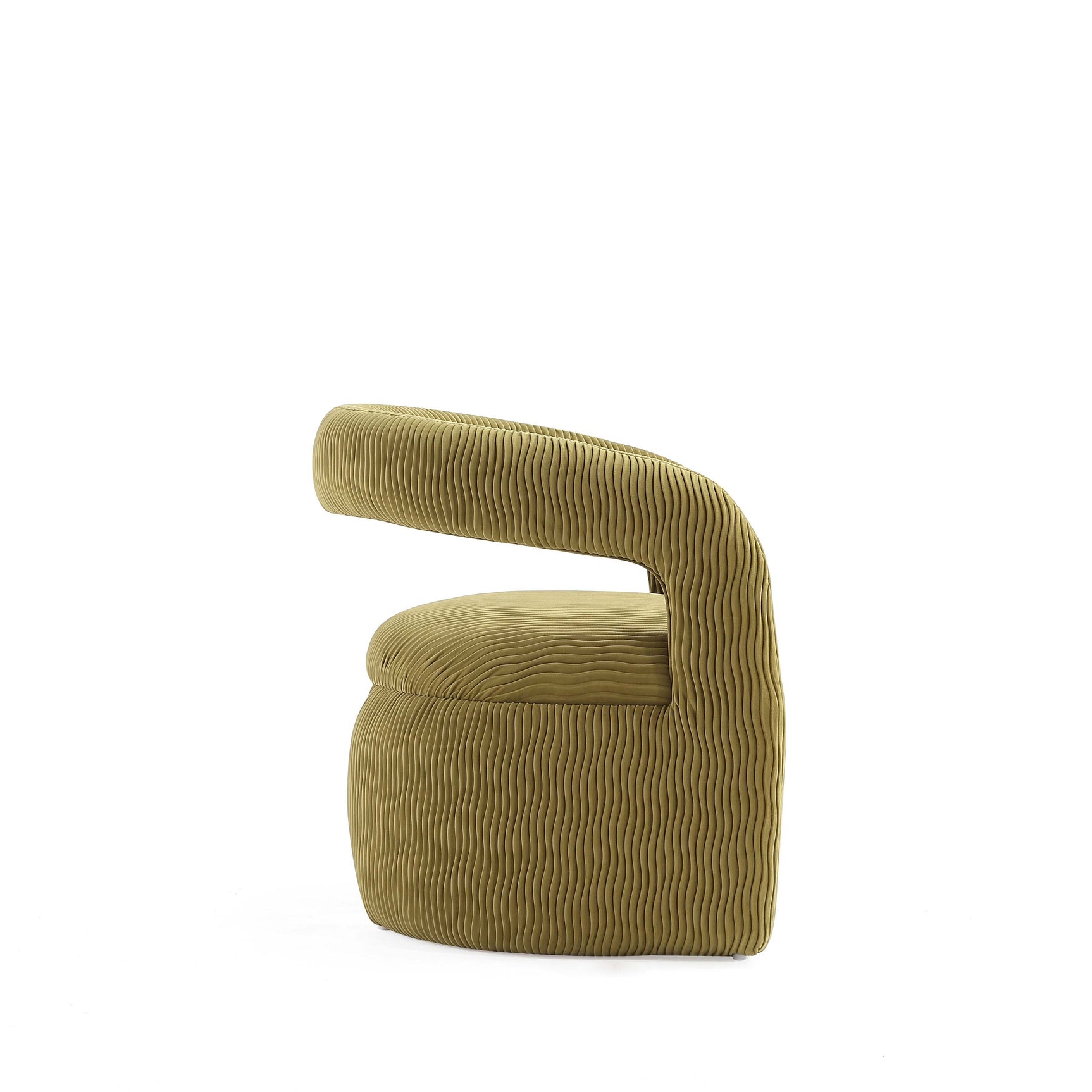 Corvette Dining Chairs in Olive Green (set of 2) - Ornate Home
