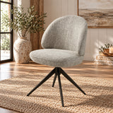 Corwin Gray Side Chair W/Swivel (Set-2)
