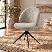 Corwin Gray Side Chair W/Swivel (Set-2)