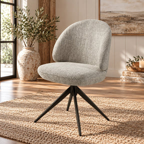 Corwin Gray Side Chair W/Swivel (Set-2)
