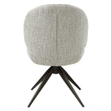 Corwin Gray Side Chair W/Swivel (Set-2)