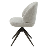 Corwin Gray Side Chair W/Swivel (Set-2)