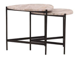 Corwin Natural/Black Nesting Tables - Ornate Home