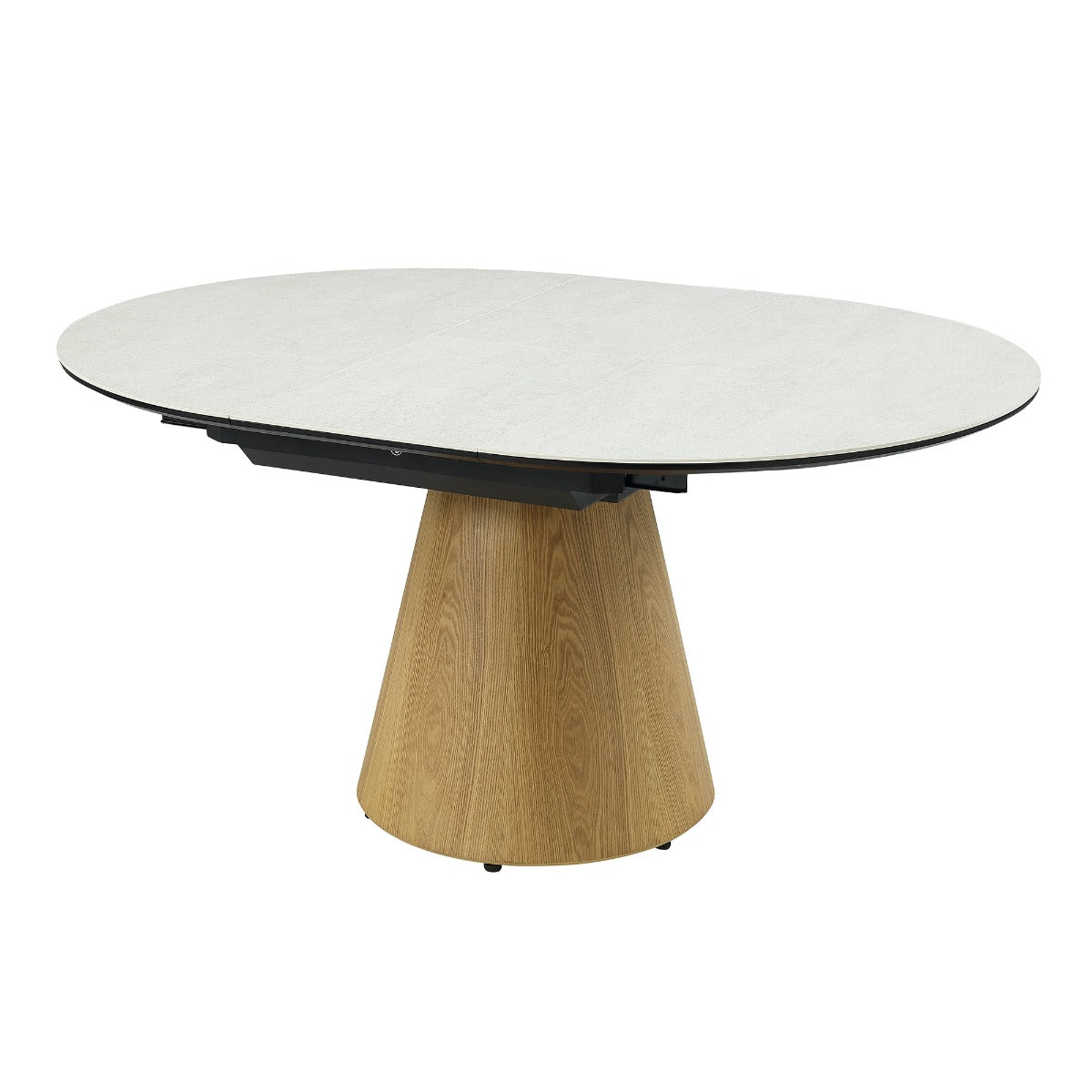 Corwin Natural Round Dining Table W/Ceramic Top
