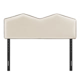 Cosette Alabaster Performance Velvet Full Size Headboard - Ornate Home