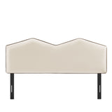 Cosette Alabaster Performance Velvet Full Size Headboard - Ornate Home