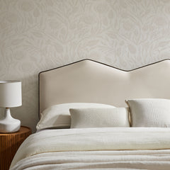 Cosette Alabaster Performance Velvet Full Size Headboard - Ornate Home