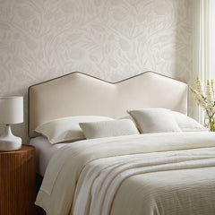 Cosette Alabaster Performance Velvet King Size Headboard - Ornate Home