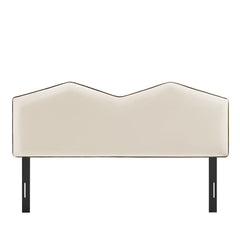 Cosette Alabaster Performance Velvet King Size Headboard - Ornate Home