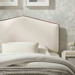 Cosette Alabaster Performance Velvet Twin Size Headboard - Ornate Home