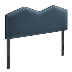 Cosette Cadet Blue Performance Velvet Full Size Headboard - Ornate Home