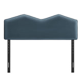 Cosette Cadet Blue Performance Velvet Full Size Headboard - Ornate Home