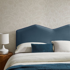 Cosette Cadet Blue Performance Velvet Full Size Headboard - Ornate Home