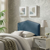 Cosette Cadet Blue Performance Velvet Twin Size Headboard - Ornate Home
