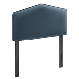 Cosette Cadet Blue Performance Velvet Twin Size Headboard - Ornate Home