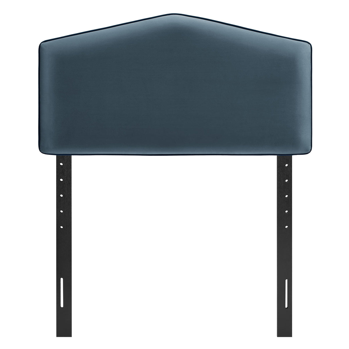 Cosette Cadet Blue Performance Velvet Twin Size Headboard - Ornate Home