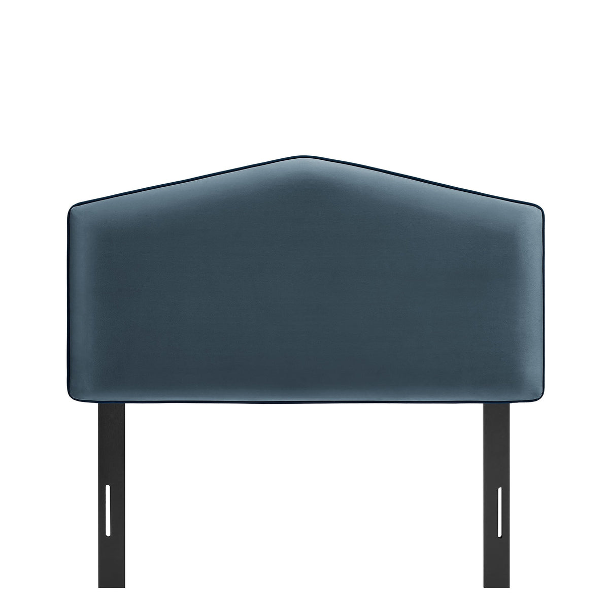 Cosette Cadet Blue Performance Velvet Twin Size Headboard - Ornate Home