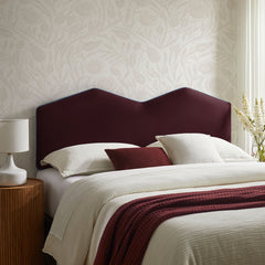 Cosette Mulberry Performance Velvet Full Size Headboard - Ornate Home