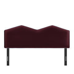 Cosette Mulberry Performance Velvet Full Size Headboard - Ornate Home