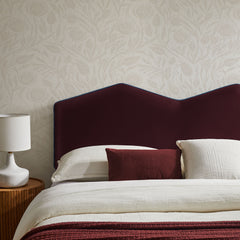 Cosette Mulberry Performance Velvet Full Size Headboard - Ornate Home