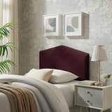 Cosette Mulberry Performance Velvet Twin Size Headboard - Ornate Home