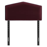 Cosette Mulberry Performance Velvet Twin Size Headboard - Ornate Home
