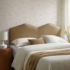 Cosette Taupe Performance Velvet King Size Headboard - Ornate Home
