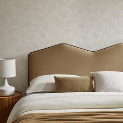 Cosette Taupe Performance Velvet King Size Headboard - Ornate Home
