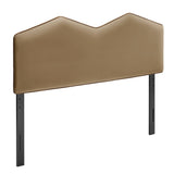 Cosette Taupe Performance Velvet Queen Size Headboard - Ornate Home