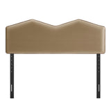 Cosette Taupe Performance Velvet Queen Size Headboard - Ornate Home