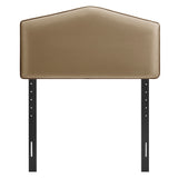 Cosette Taupe Performance Velvet Twin Size Headboard - Ornate Home