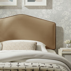 Cosette Taupe Performance Velvet Twin Size Headboard - Ornate Home