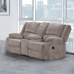 Cosimo Mocha 2 Piece Reclining Living Room Set - Ornate Home