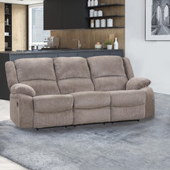 Cosimo Mocha 3 Piece Reclining Living Room Set - Ornate Home