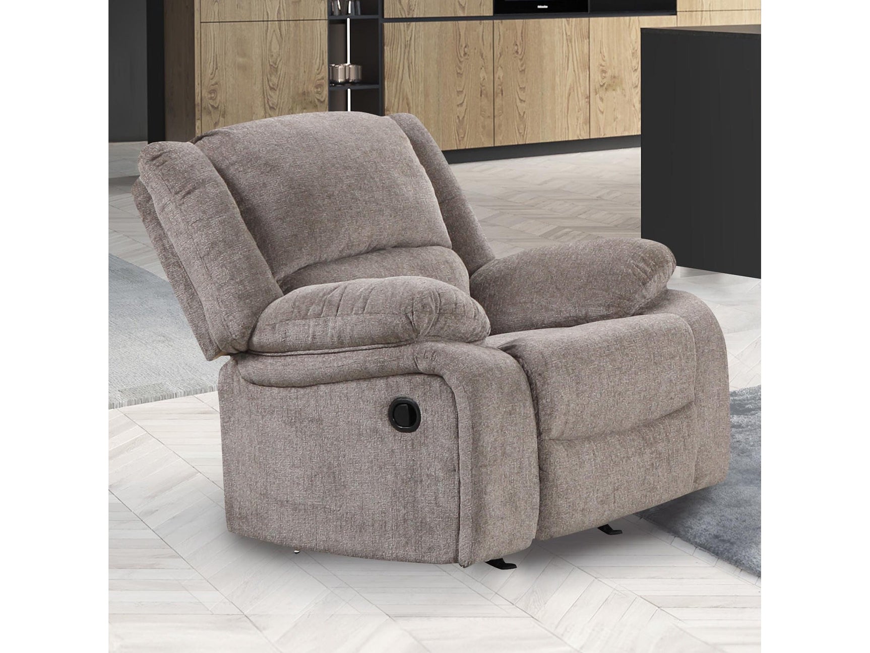 Cosimo Mocha Manual Recliner - Ornate Home